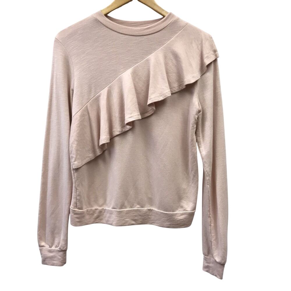 Love Fire Top Womens XS Pink Ruffle
